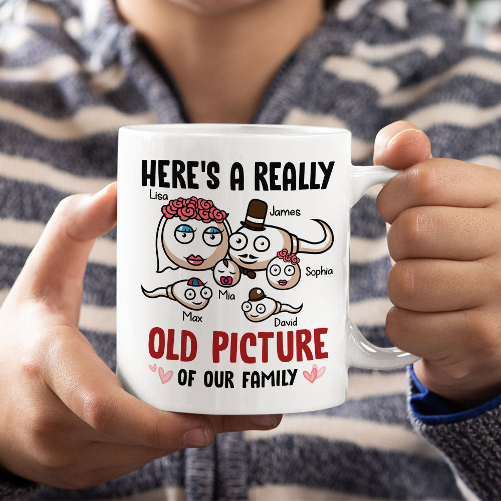 Here's A Really Old Picture Of Our Family - Personalized Family Mug - Gift For Family