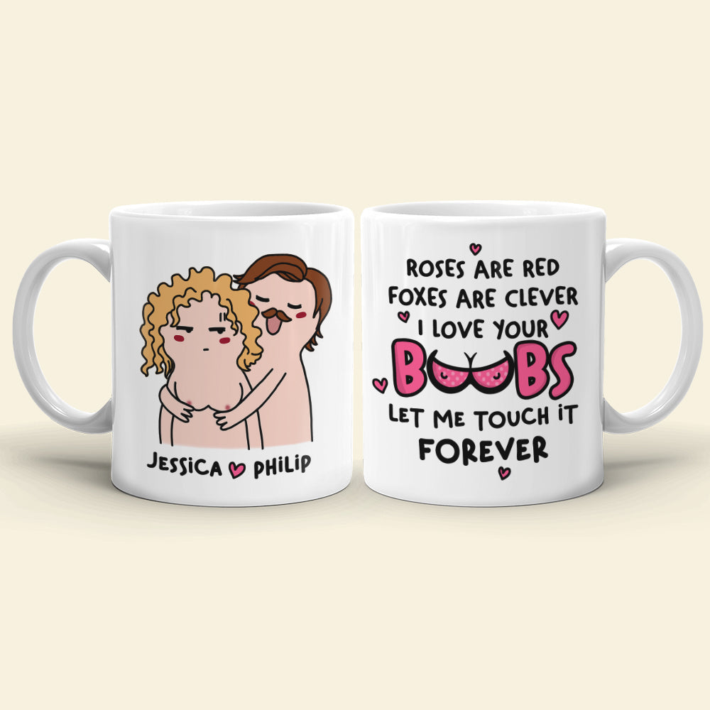 Let Me Touch It Forever Personalized Funny Couple Coffee Mug Gift For Couple