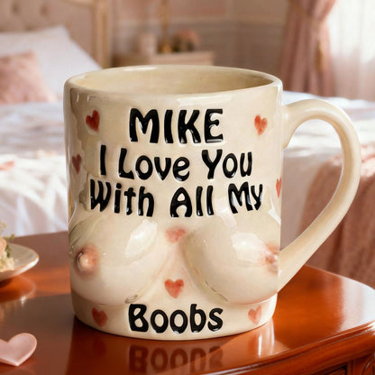 Naughty Boobs Coffee Mug - Personalized Gifts For Couple Coffee Mug 04NATI140125