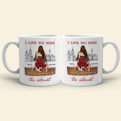 I Love You More, Personalized Coffee Mug, Christmas Gifts For Couple