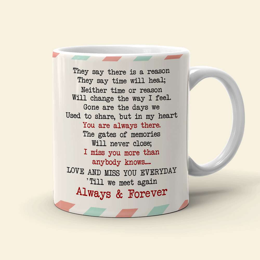 They Say There Is A Reason Heaven Personalized White Mug