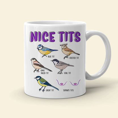 Nice Tits Personalized Funny Coffee Mug Gift For Lover