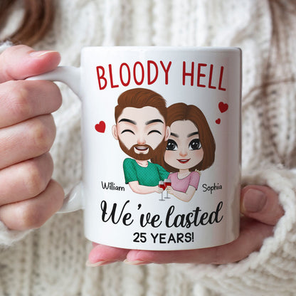 Bloody Hell, Gift For Couple, Personalized Mug, Hugging Couple Gift, Anniversary Gift