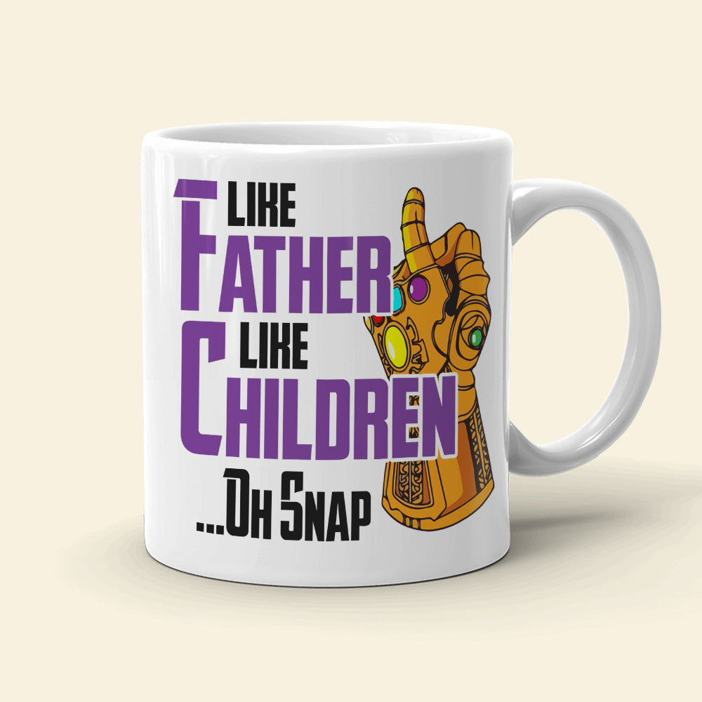 Like Father Like Children... Oh Snap, Personalized Dad Mug 08hudt100623