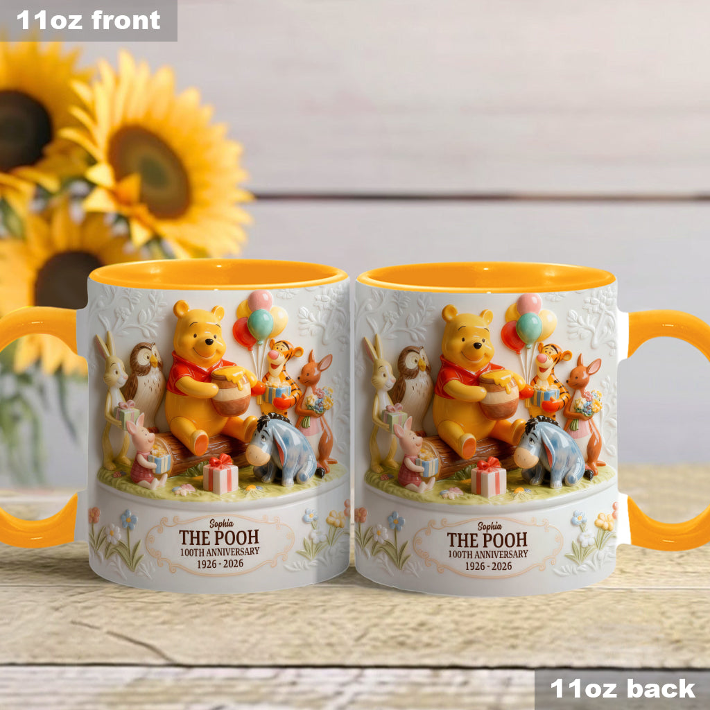 DSNY 100th Anniversary Honey Bear With Friends - Personalized Accent Mug - Gift For Fan Movies HH01