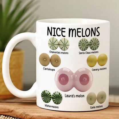 Funny Melon Coffee Mug - Personalized Gifts For Her Coffee Mug 01OHTI241125