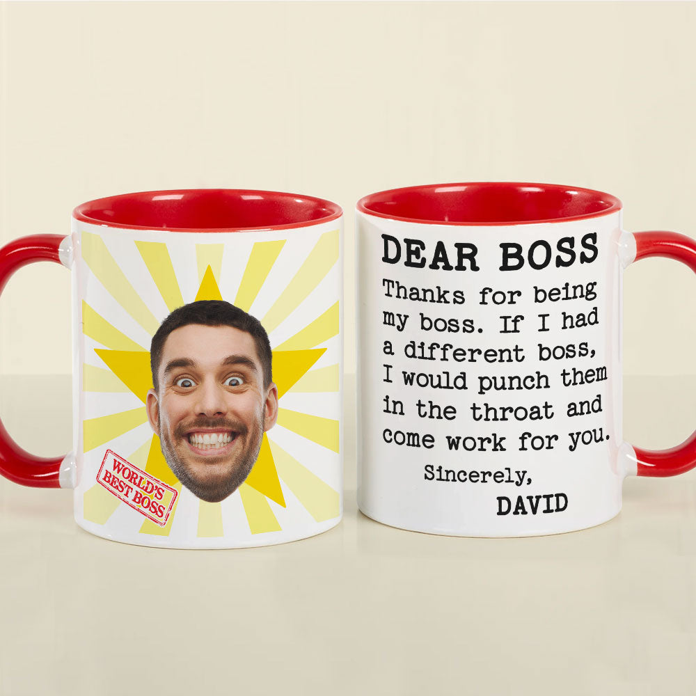 Custom Photo Gifts For Boss Coworker Coffee Mug 07xqti231124