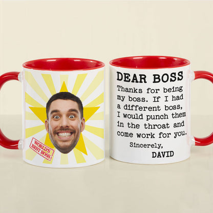 Custom Photo Gifts For Boss Coworker Coffee Mug 07xqti231124