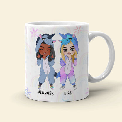 I'm So Glad We Bonded Over Our Fondness For Sarcasm Personalized Friends Coffee Mug Gift For Bestie