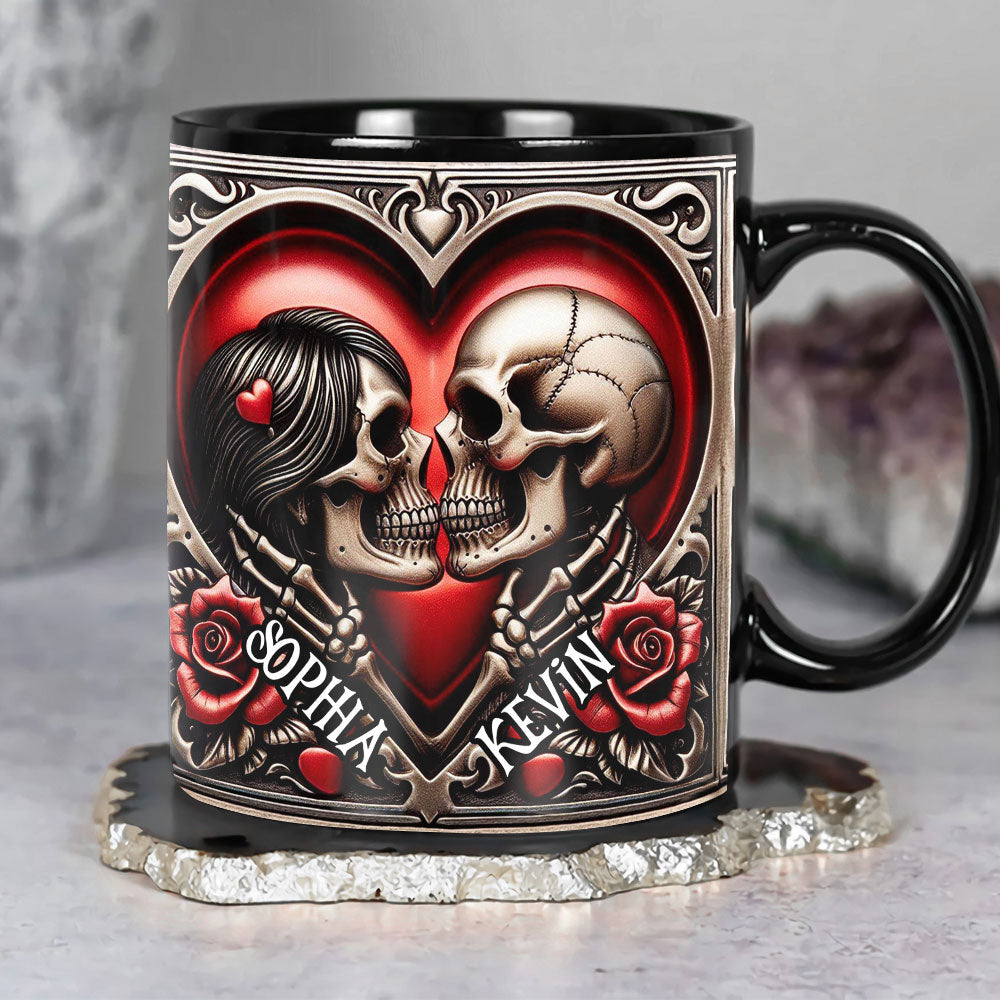 Personalized Gifts For Skull Couple Coffee Mug 03ohti041224