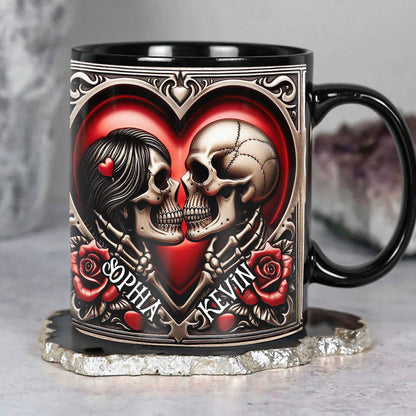 Personalized Gifts For Skull Couple Coffee Mug 03ohti041224