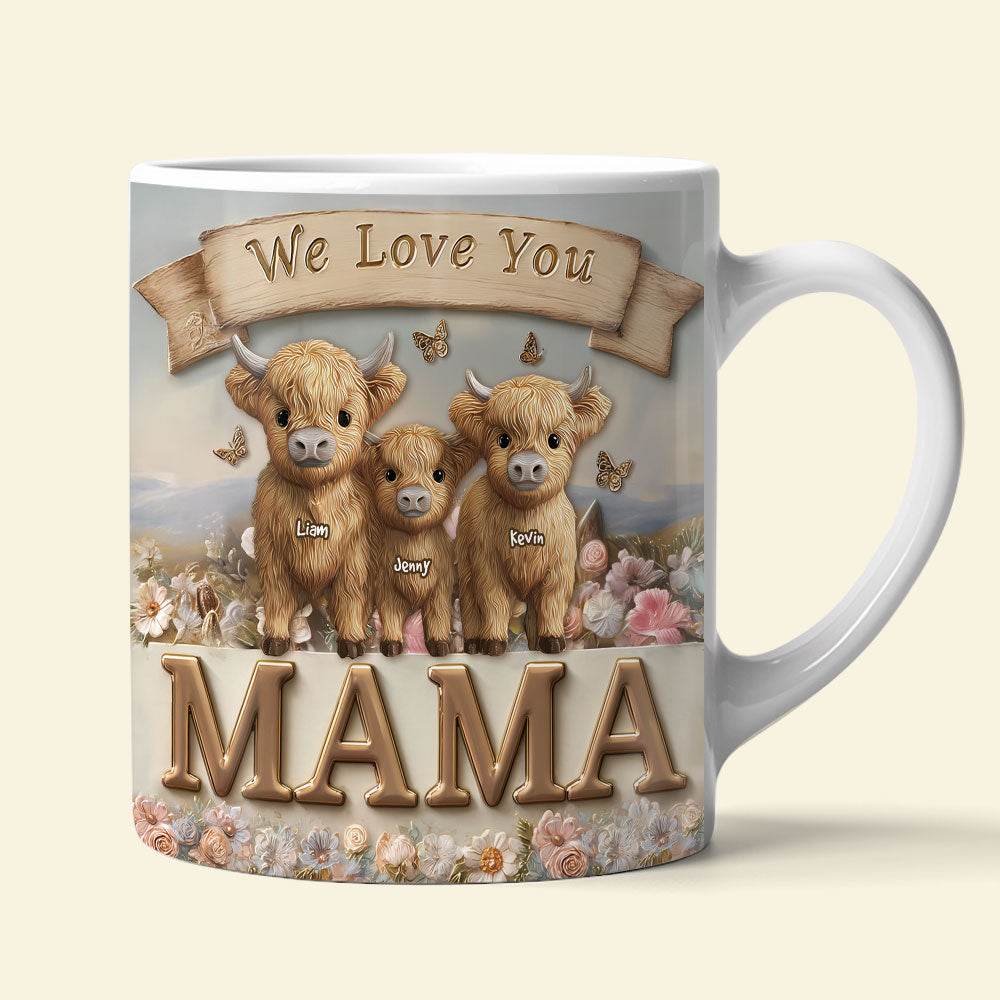 Highland Cow Grandma Mug - Personalized Gifts For Grandma 05tgti140625