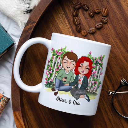 If I Had A Flower For Every Time I Thought Of You Personalized Couple Mug, Gift For Couple