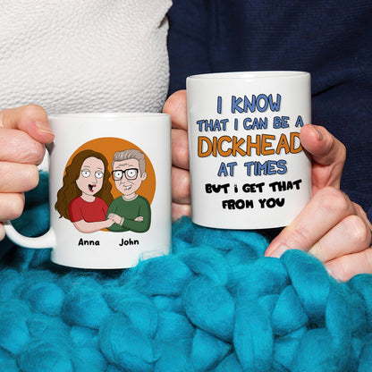 I Get That From You Personalized Funny Dad Coffee Mug 02DNLI100523HH