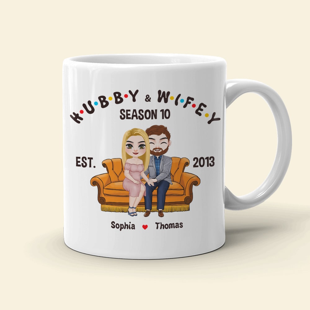 Couple, Hubby And Wifey, Personalized Mug, Gift For Couple, 02NADT130723HH