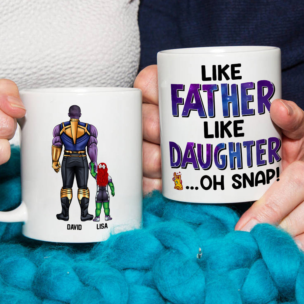 Like Father Like Daughter Personalized Coffee Mug DR-WHM-03QHDT130523TM