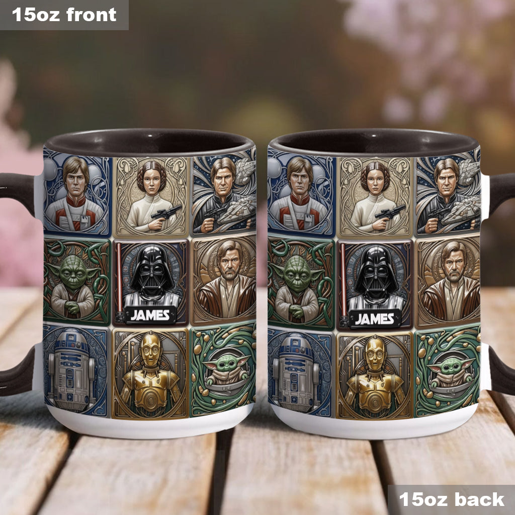 Stwa May The Force Be With You - Personalized Accent Mug - Gift For Movie Fans NL122