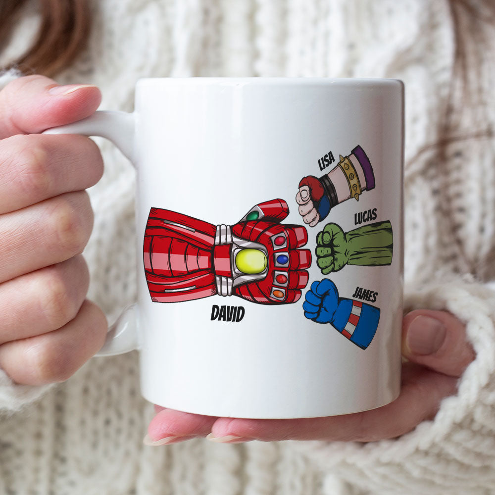 They Call Me Legendaddy, Gift For Dad, Personalized Mug, Fist Bump Dad Mug 04DNTI220523HA