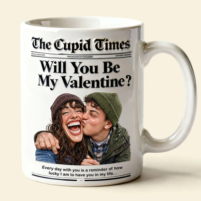 Newspaper Couple Custom Photo Coffee Mug - Personalized Gifts For Couple 01nati070126