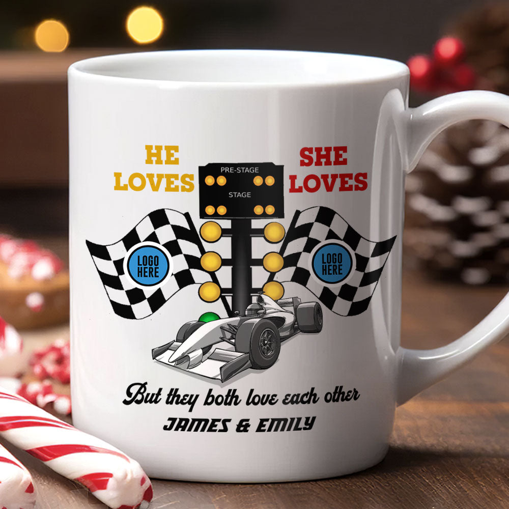But They Both Love Each Other, Couple Gift, Personalized Mug, Racing Couple Mug 03HUTI091023 021123