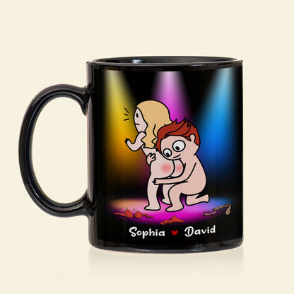 I Adore You And Love Every Part Of You Especially Your Butt - Personalized Couple Mug - Gift For Couple