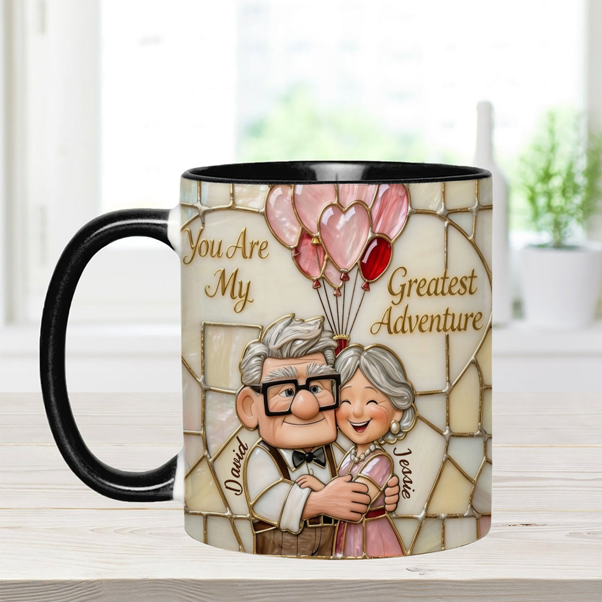 DSNY You Are My Greatest Adventure - Personalized Accent Mug - Gift For Couple, Fan Movies, Christmas, Valentine HH01