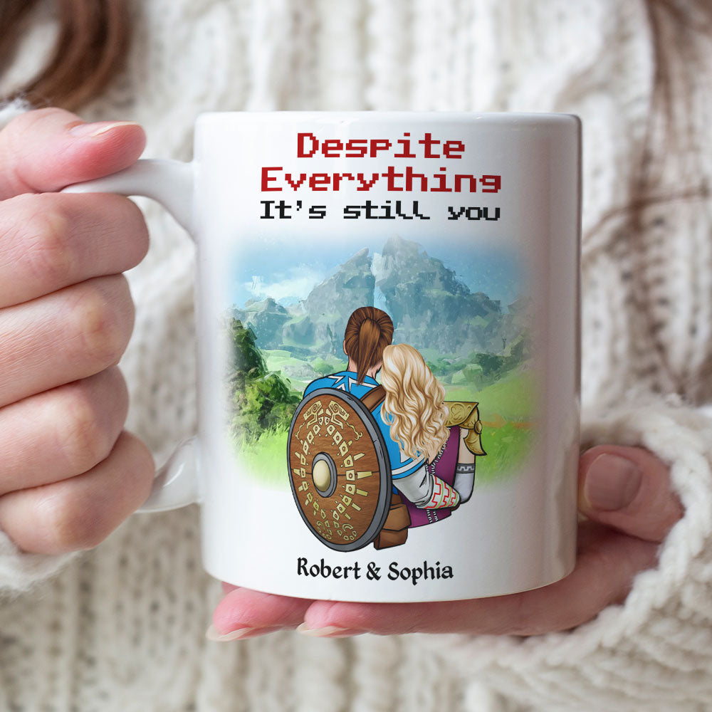 Despite Everything, It's Still You, Gift For Couple, Personalized Couple Hugging Mug, Couple Gift, Gift For Gamer 02QHTI030723HH