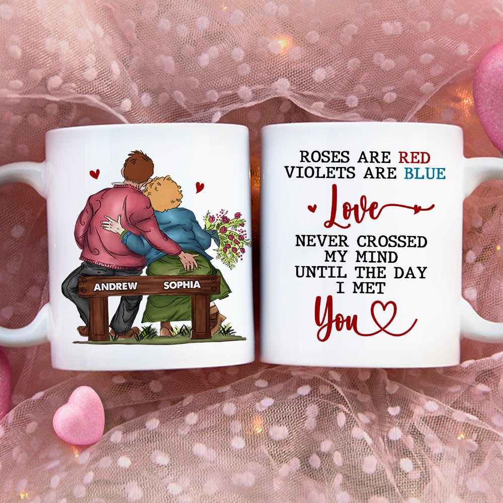 Personalized Gifts For Couple Coffee Mug Rose Are Red Violets Are Blue 06DTDT010324