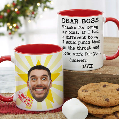 Custom Photo Gifts For Boss Coworker Coffee Mug 07xqti231124