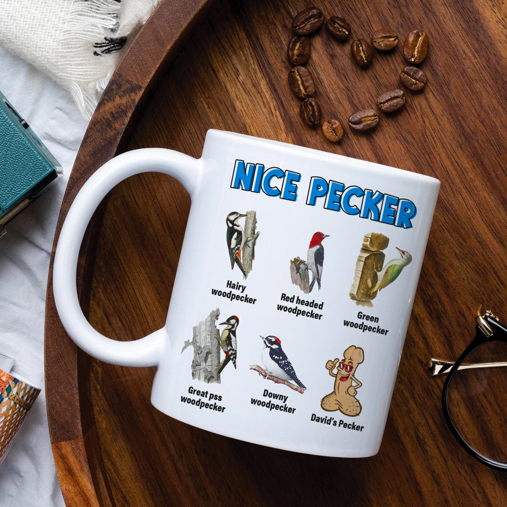 Nice Pecker Personalized Funny Coffee Mug Gift For Lover
