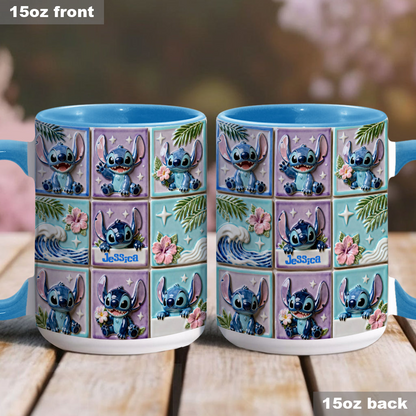 Sti Ohana Mans Family - Personalized Accent Mug - Christmas Gift For Movie Fans NL122