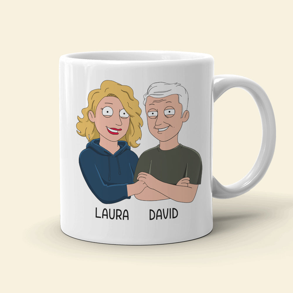 Happy Father's Day Dad You Freakin' Rule - Personalized White Mug - Gift for Dad - Family Guys