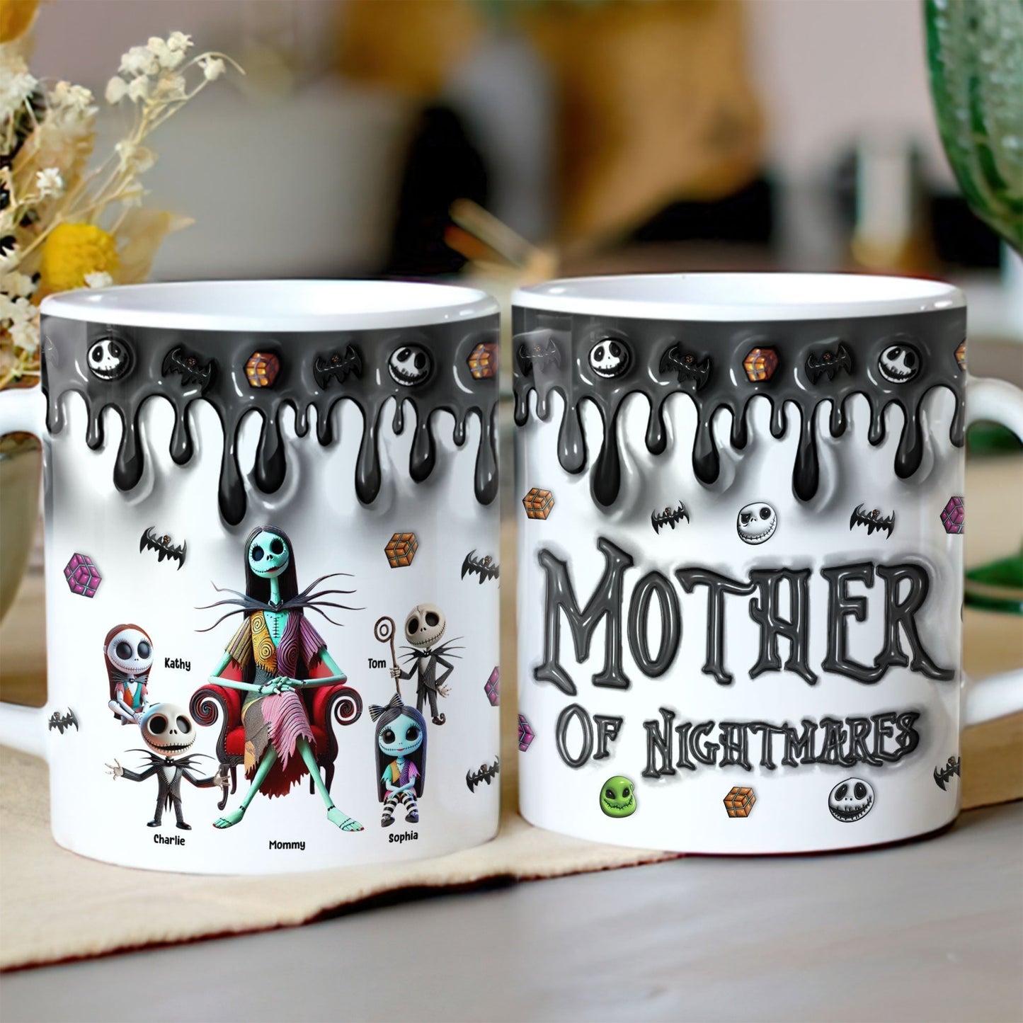 Spooky Mother Of Nightmare - Personalized Accent Mug - Gifts For Mom NL122