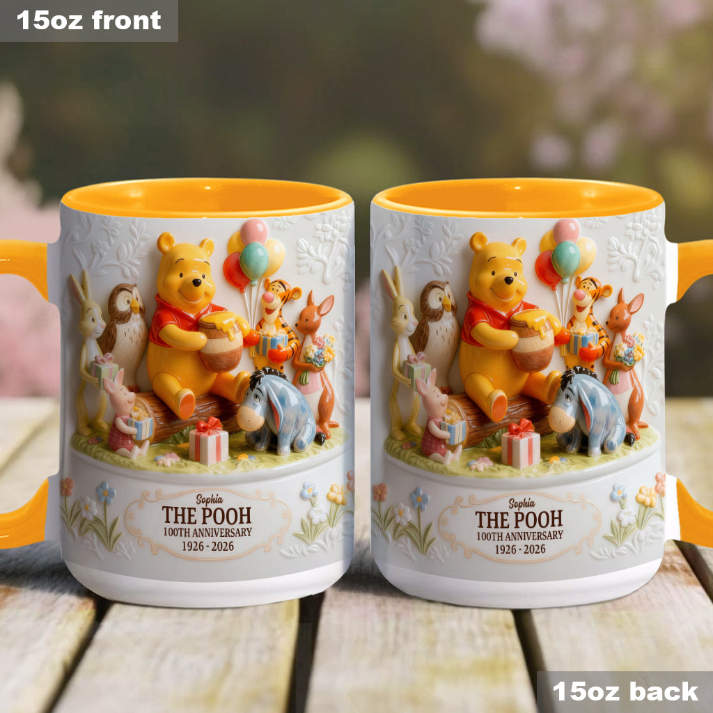 DSNY 100th Anniversary Honey Bear With Friends - Personalized Accent Mug - Gift For Fan Movies HH01