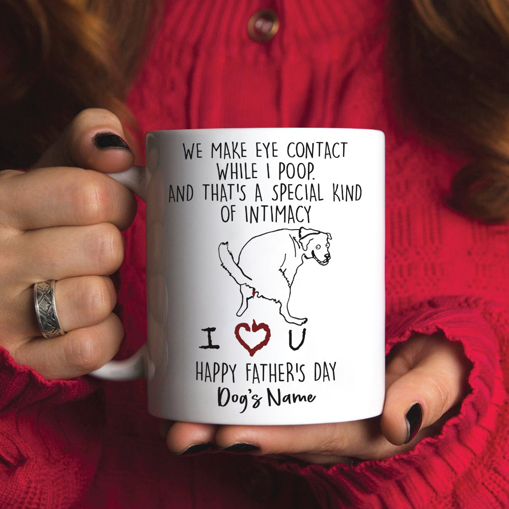 Happy Father's Day - Personalized White Mug - Gift For Dad