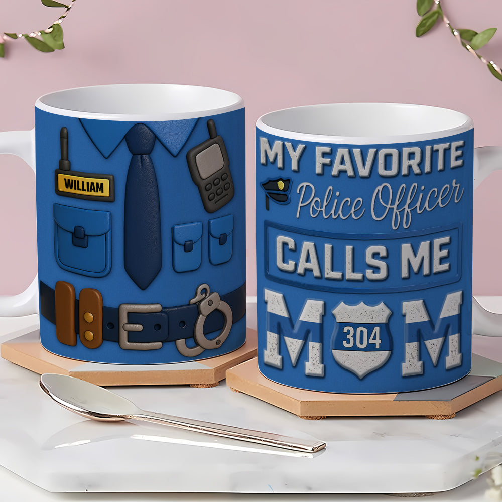 Police Mom Coffee Mug - Personalized Gifts For Mom 05ohti080425