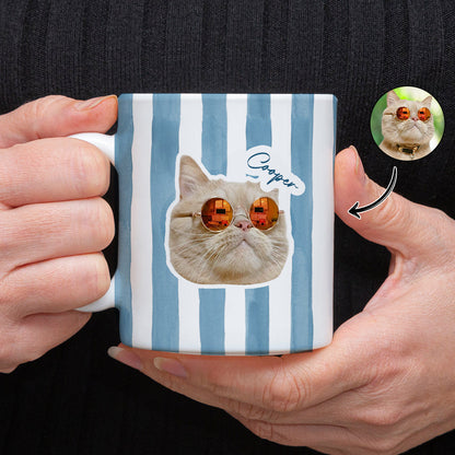 Custom Cat Photo Personalized Print Full Mug For Cat Lovers LM32 895761