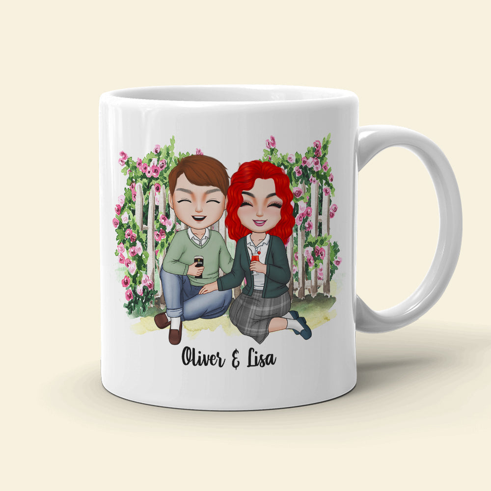 If I Had A Flower For Every Time I Thought Of You Personalized Couple Mug, Gift For Couple