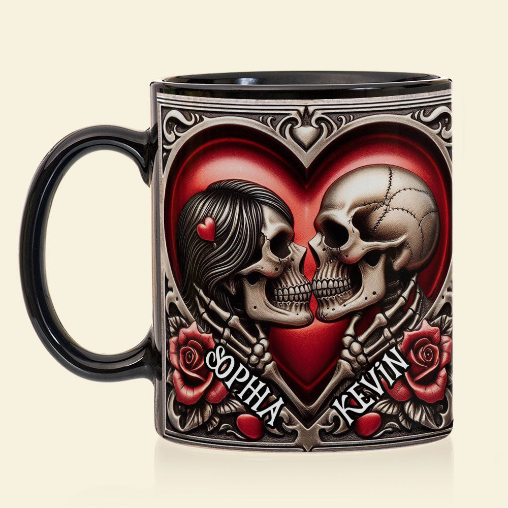 Personalized Gifts For Skull Couple Coffee Mug 03ohti041224