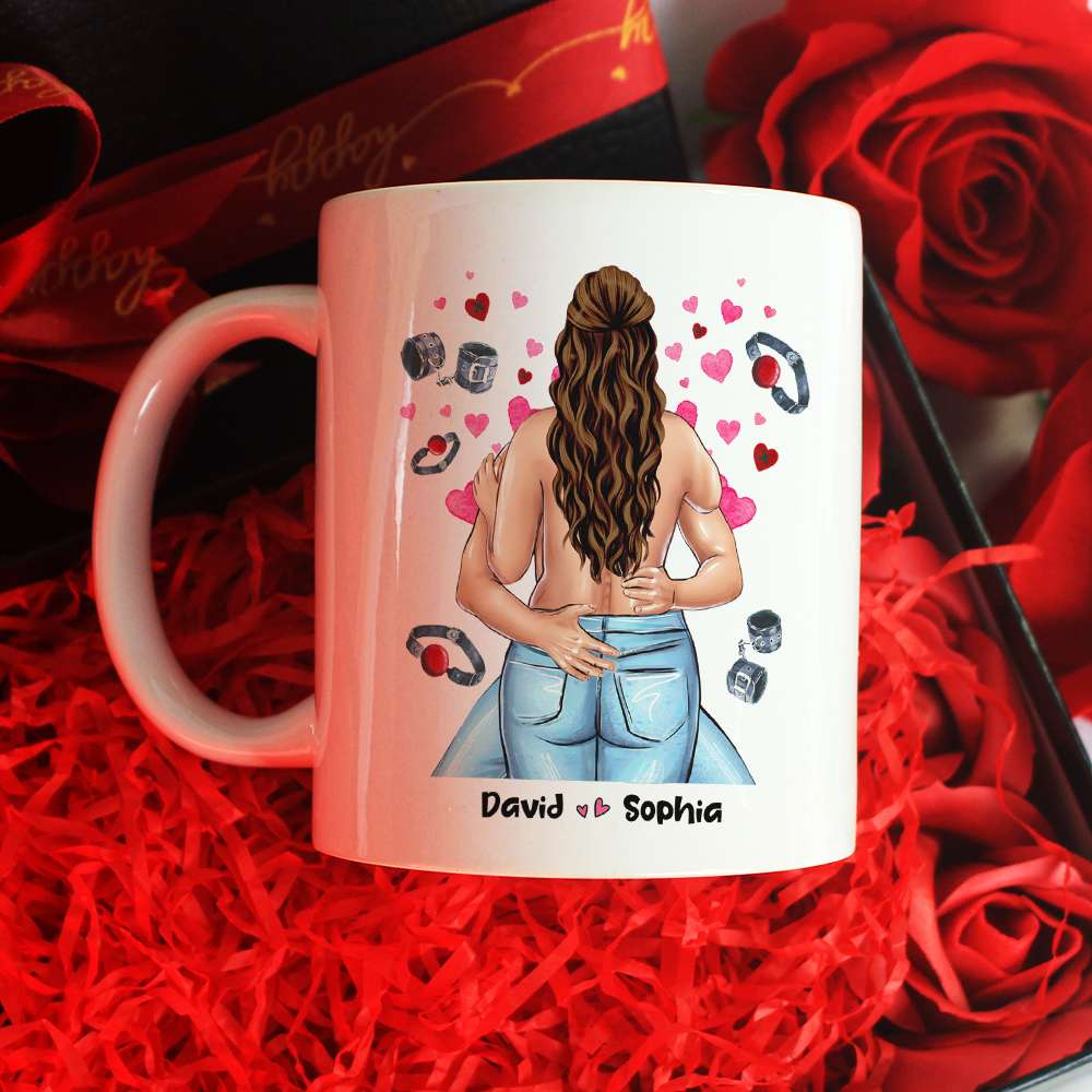 I Promise To Always Make Your Panties Wet, Personalized Mug, Naughty Gift For Couple