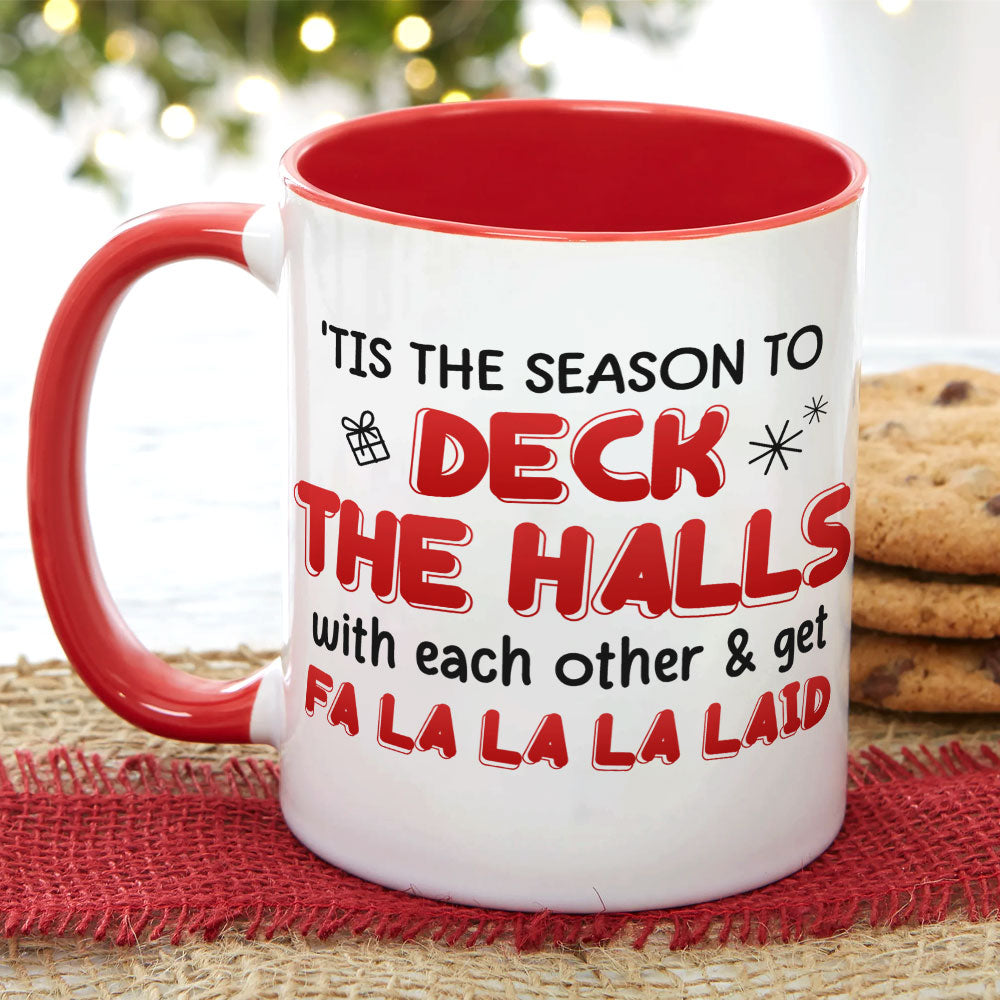 Tis The Season, Couple Gift, Personalized Mug, Funny Couple Mug, Christmas Gift