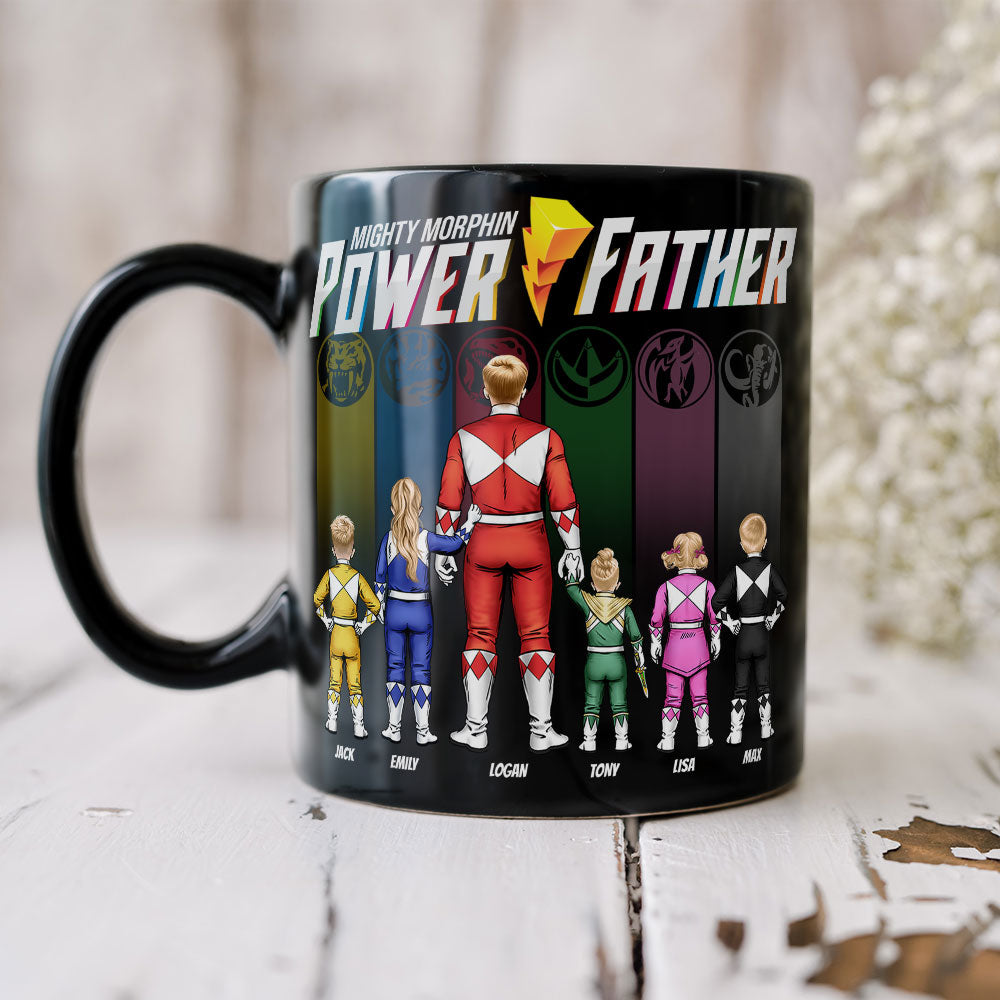 Gift For Dad Mug 05HUTI020623HH Personalized Family Black Mug