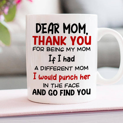 Gift For Happy Mother's Day, Mom Personalized Coffee Mug Accent Mug Wine Tumbler