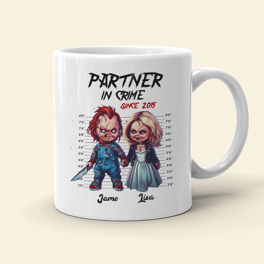 Partner in Crime, Till Murder Couple Do Us Part, Personalized Mug, Couple Gift