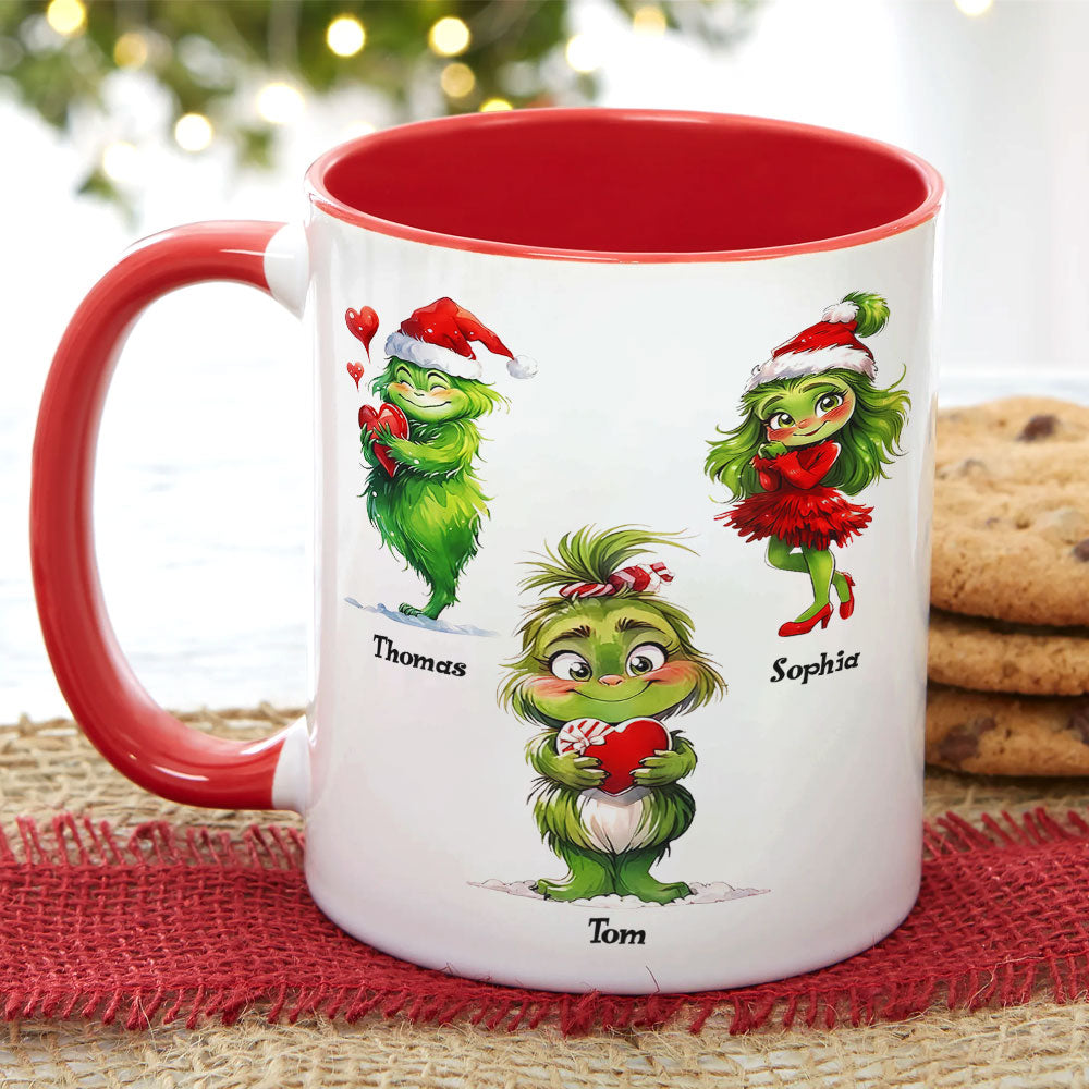 Maybe Christmas Doesn't Come From A Store, Gift For Family, Personalized Mug, Green Kid Mug, Christmas Gift 03HTTI101123