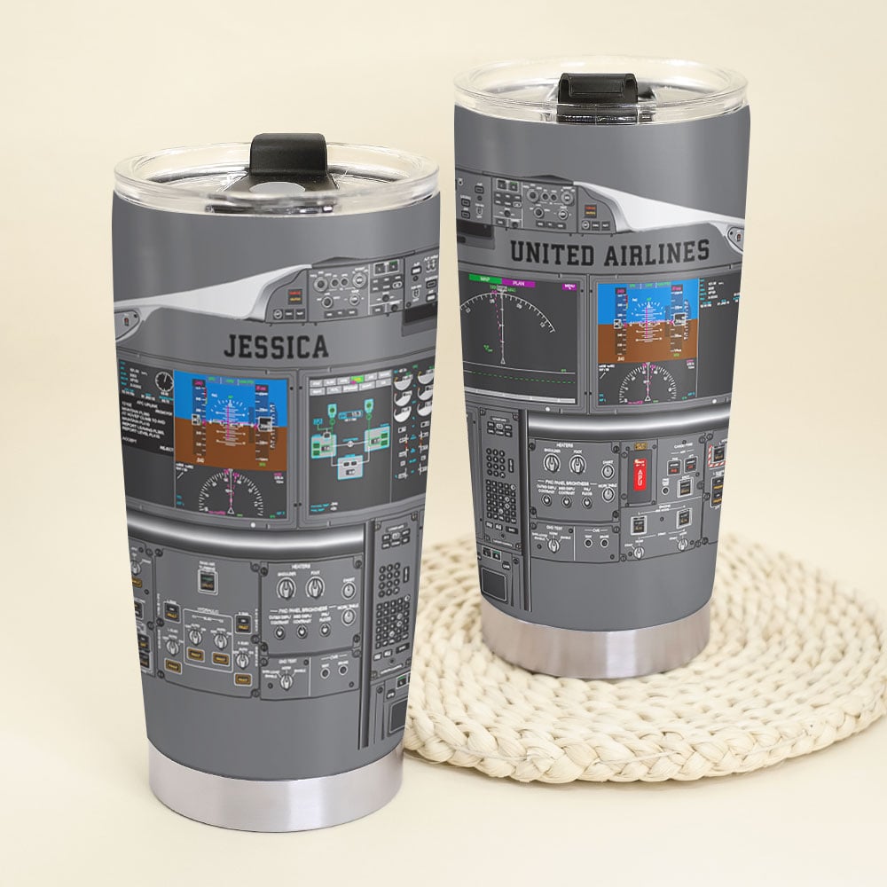 Personalized Aircraft Cockpit Mug, Gift For Airplane Lovers BLM-humix151223