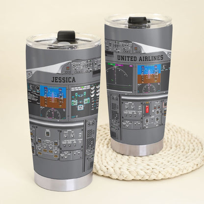 Personalized Aircraft Cockpit Mug, Gift For Airplane Lovers BLM-humix151223