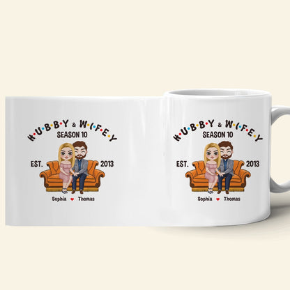Couple, Hubby And Wifey, Personalized Mug, Gift For Couple, 02NADT130723HH