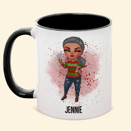 Personalized Horror Movies Accent Mug, Gift For Horror Fans