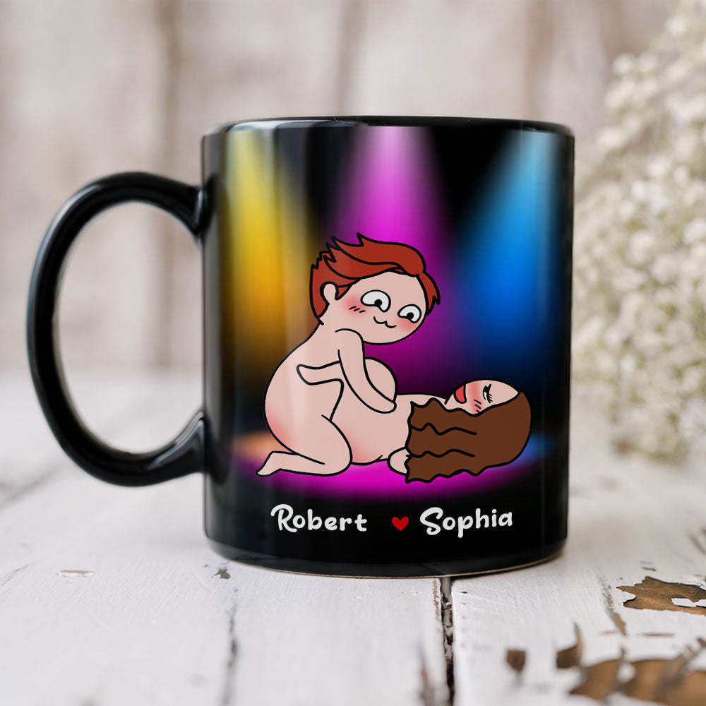I Want To Be The First Thing You Touch - Personalized Couple Mug - Gift For Couple